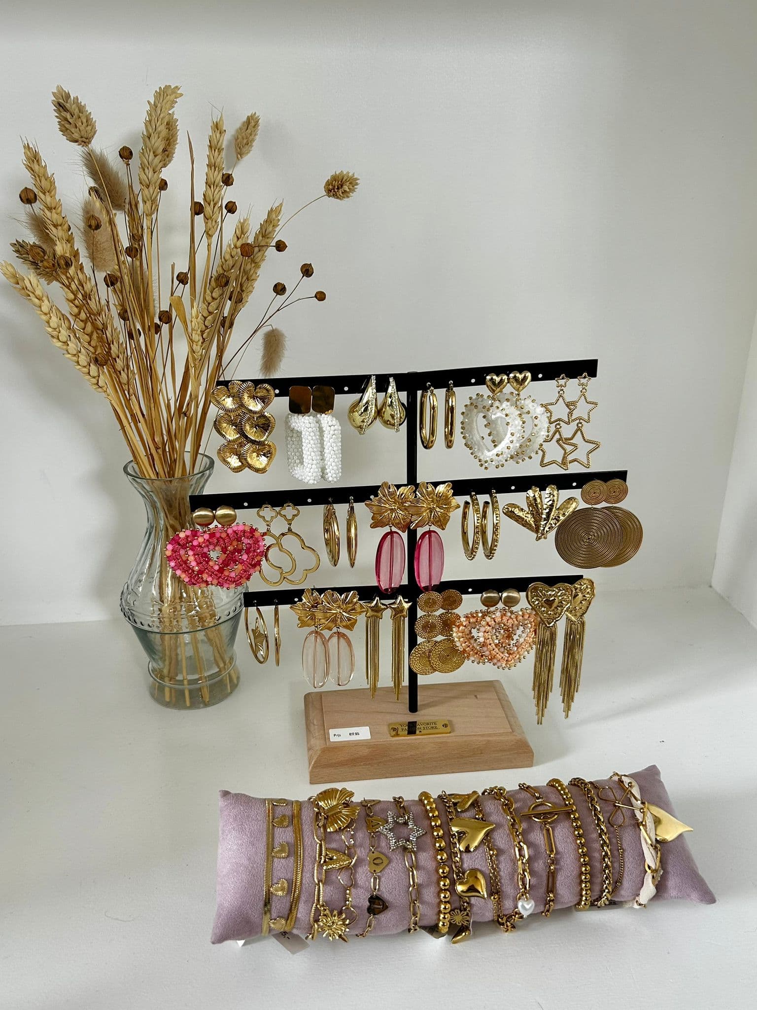 Detail van handgemaakte sieraden